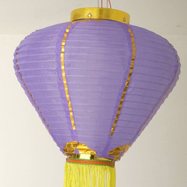 画像13: 12寸 吉祥 カラー ダイヤ型 堤灯 ランタン 紫色 216C0812-PR   1個 (13)