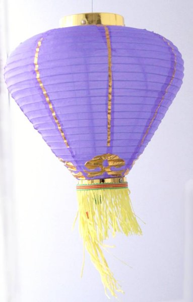 画像14: 12寸 吉祥 カラー ダイヤ型 堤灯 ランタン 紫色 216C0812-PR   1個 (14)