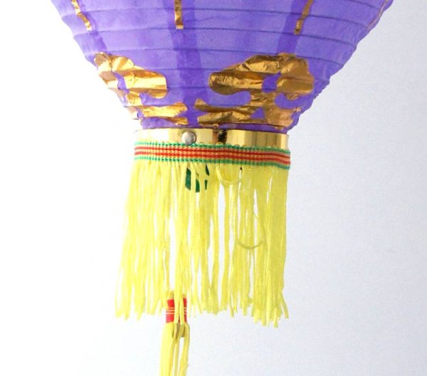 画像16: 12寸 吉祥 カラー ダイヤ型 堤灯 ランタン 紫色 216C0812-PR   1個 (16)