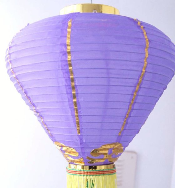 画像17: 12寸 吉祥 カラー ダイヤ型 堤灯 ランタン 紫色 216C0812-PR   1個 (17)