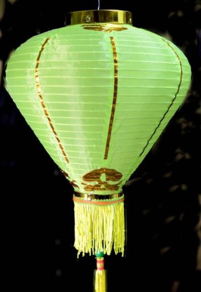 画像7: 12寸 吉祥 カラー ダイヤ型 堤灯 ランタン 黄緑色 216C0812-YG   1個 (7)