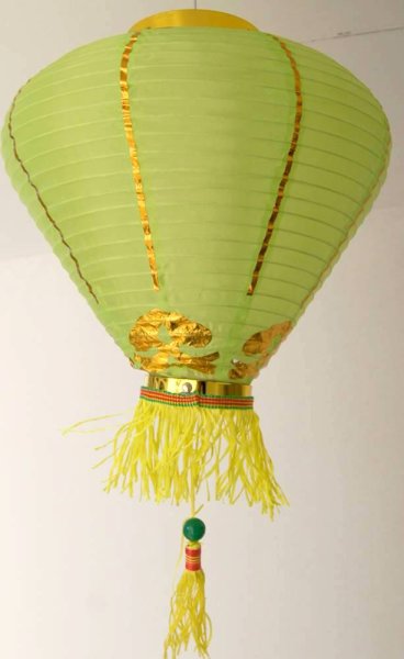 画像9: 12寸 吉祥 カラー ダイヤ型 堤灯 ランタン 黄緑色 216C0812-YG   1個 (9)