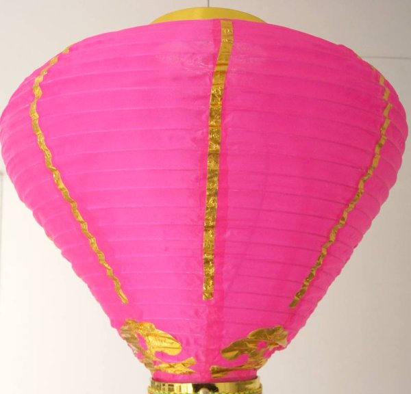 画像9: 12寸 吉祥 カラー ダイヤ型 堤灯 ランタン 桃色 216C0812-PI    1個 (9)