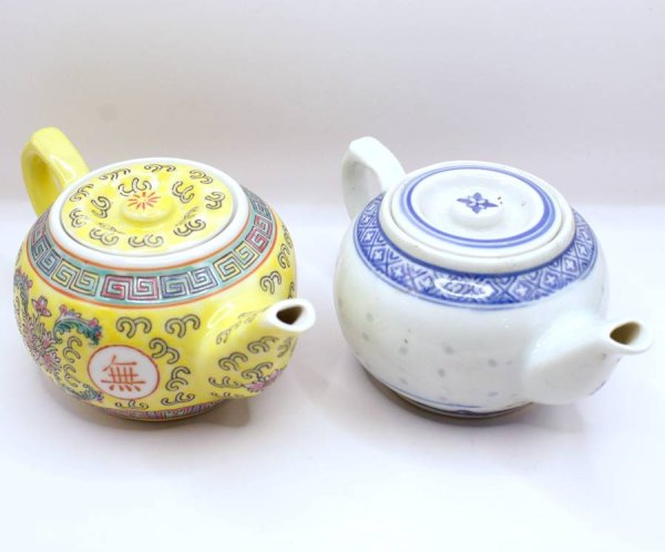 画像9: 景徳鎮 黄洋連 粉彩 急須  中サイズ (9)