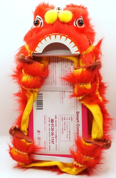 画像4: 横浜中華街 獅子舞 ティッシュケース カバー 赤色 221XL004-rd (4)