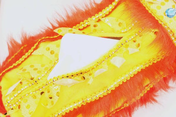 画像6: 横浜中華街 獅子舞 ティッシュケース カバー 赤色 221XL004-rd (6)