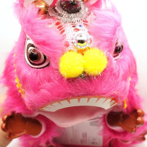 画像2: 横浜中華街 獅子舞 ティッシュケース カバー 黄色 221XL004-ye (2)