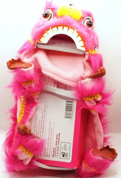 画像4: 横浜中華街 獅子舞 ティッシュケース カバー 黄色 221XL004-ye (4)