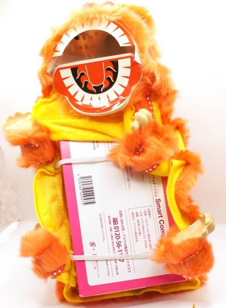 画像3: 横浜中華街 獅子舞 ティッシュケース カバー 橙色 221XL004-og (3)