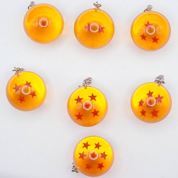 画像10: 【新入荷】 径33mm 小龍珠 ドラゴンボール 携帯ストラップ ＆ キーホルダー 1星球〜7星球  単品販売 (10)