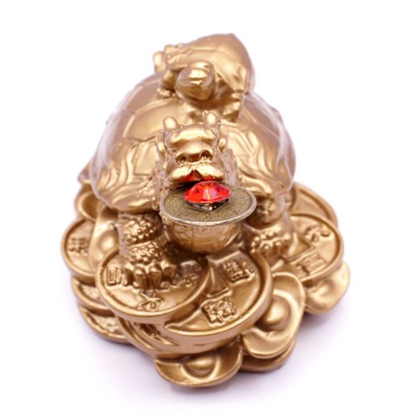 画像3: 樹脂製 金龍亀 ロングイ 置物 2404003 (3)