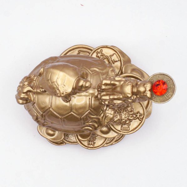 画像4: 樹脂製 金龍亀 ロングイ 置物 2404003 (4)
