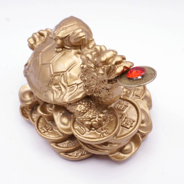 画像6: 樹脂製 金龍亀 ロングイ 置物 2404003 (6)