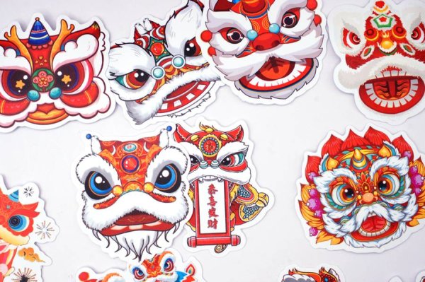 画像5: 獅子舞 ステッカー 50枚入り 277S007 (5)