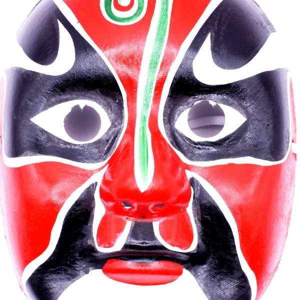 画像2: 京劇面譜(隈取り面)　赤B (2)