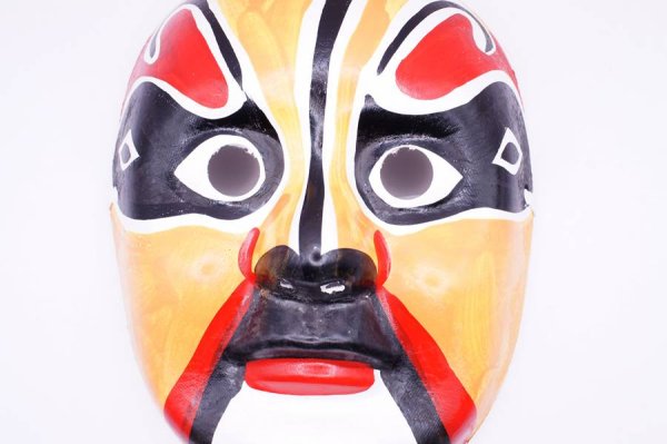 画像2: 京劇面譜(隈取り面)　赤F (2)