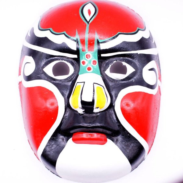 画像3: 京劇面譜(隈取り面)　赤H (3)