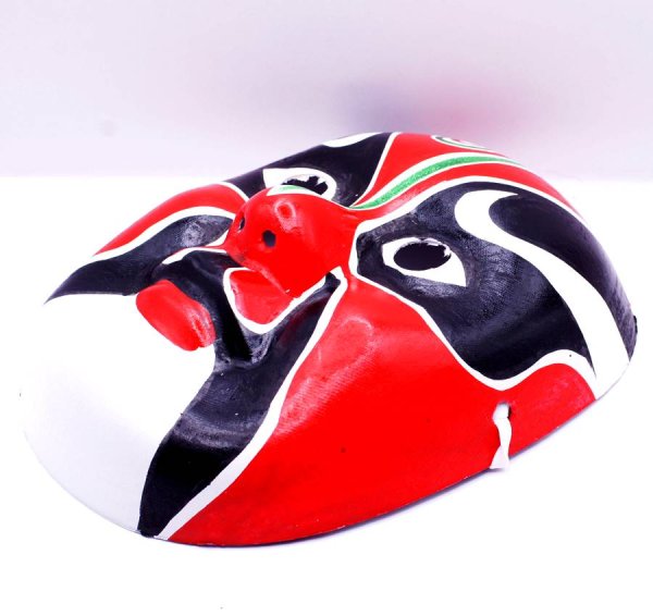 画像4: 京劇面譜(隈取り面)　赤H (4)