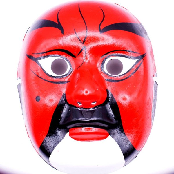 画像3: 京劇面譜(隈取り面)　赤I (3)