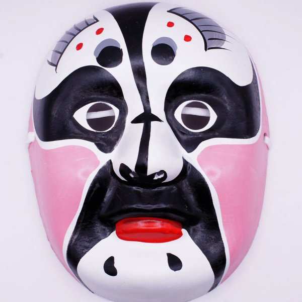 画像3: 京劇面譜(隈取り面)　桃A (3)
