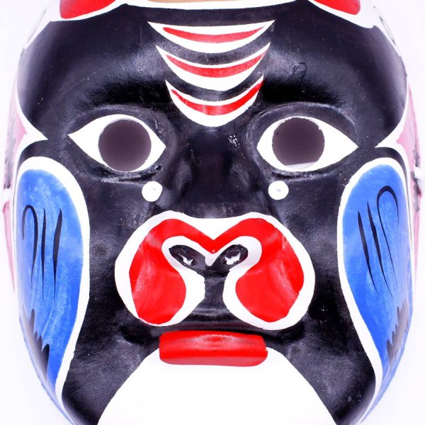 画像2: 京劇面譜(隈取り面)　青B (2)