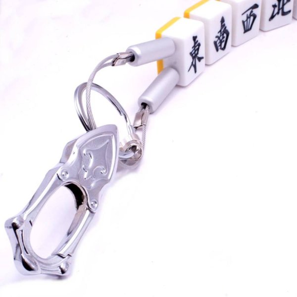 画像13: 役満 麻雀牌 国士無双（こくしむそう）  ワイヤー式 キー ＆ ウォレットチェーン　特大サイズ (13)