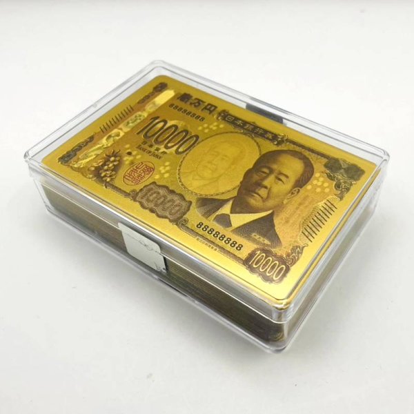 画像11: PVC製 壱萬円札 渋沢栄一 モチーフ セレブ トランプ (11)