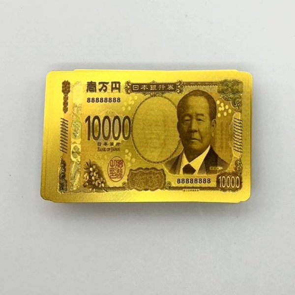 画像6: PVC製 壱萬円札 渋沢栄一 モチーフ セレブ トランプ (6)