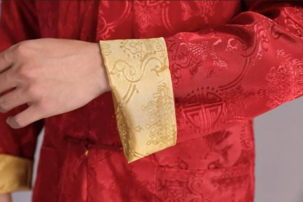 画像7: 唐人服 功夫長袖 リバーシブル カンフージャケット　黒色＋紺色 (7)