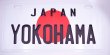 画像1: 横浜ご当地 USAサインプレート JAPAN YOKOHAMA  白＋黒文字 (1)