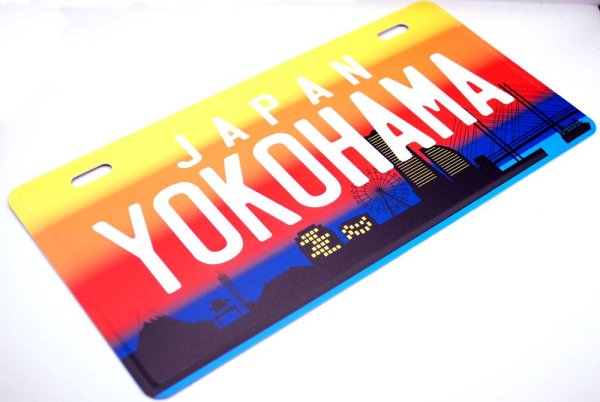 画像2: 横浜ご当地 USAサインプレート JAPAN YOKOHAMA  レインボーカラー (2)