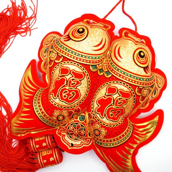 画像3: 吉祥 双魚飾り 15cm 221S02 (3)