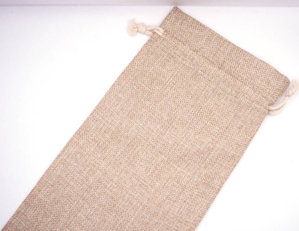 画像2: 太極拳用 伸縮剣用 巾着式 剣袋 麻製 (2)