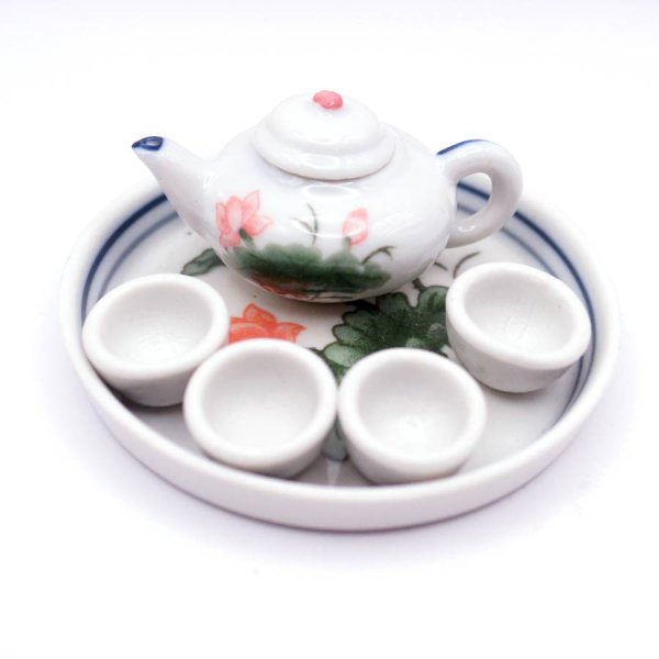 画像1: 蓮花 ミニチュア茶具 230LD01 (1)