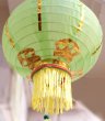 画像6: 布紅提灯 黄色 ランタン 無地 8インチ 2個セット 216C0808 (6)