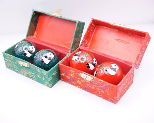 画像7: 七宝健身球・パンダ柄　緑色　直径40ccm (7)