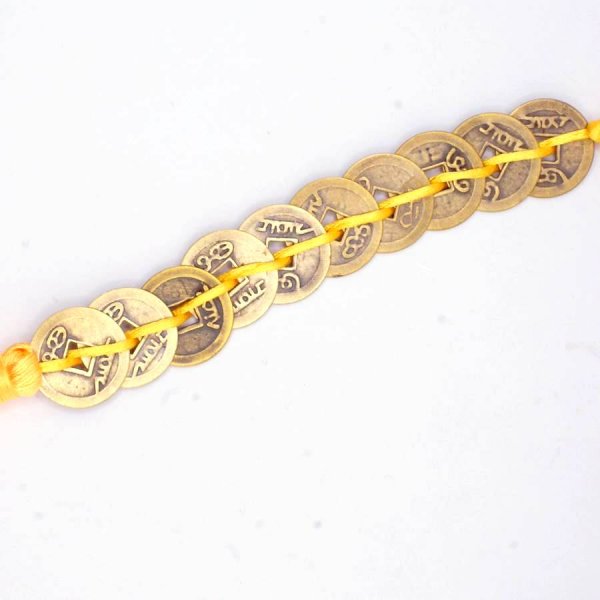 画像5: 中国飾り 十帝古銭 吊るし飾り245011 黄色 (5)