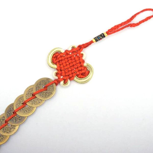 画像3: 中国飾り 十帝古銭 吊るし飾り245011 赤色 (3)