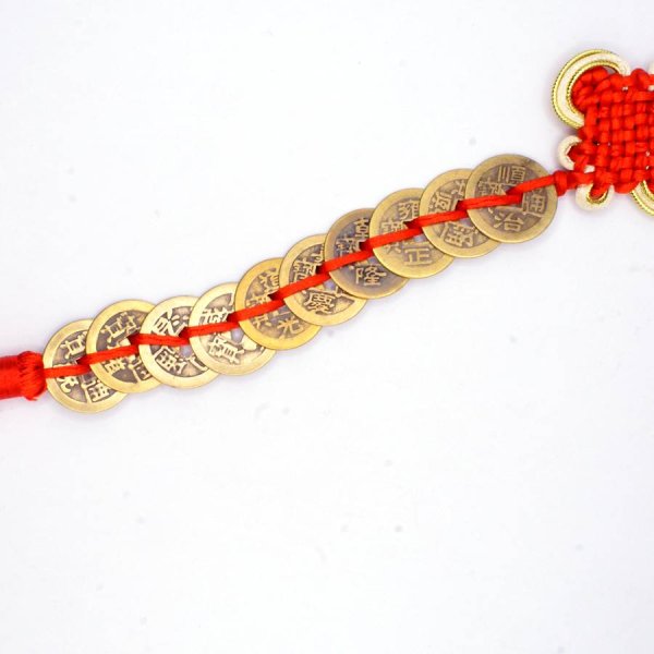 画像6: 中国飾り 十帝古銭 吊るし飾り245011 赤色 (6)