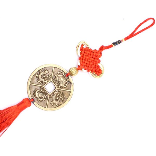 画像4: 中国飾り 六帝銭蝙蝠吊るし飾り 245012 (4)