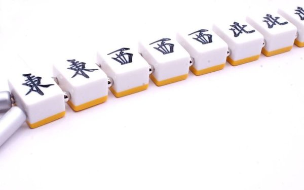 画像6: 役満 麻雀牌 字一色（ツーイーソー） ワイヤー式 キー ＆ ウォレットチェーン　特大サイズ (6)