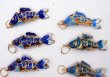 画像3: 七宝 (景泰藍) 小魚A アクセサリー TOPパーツ 5個セット (3)