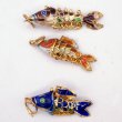 画像4: 七宝 (景泰藍) 小魚C アクセサリー TOPパーツ 5個セット (4)