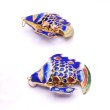 画像1: 七宝 (景泰藍) 大 熱帯魚E アクセサリー TOPパーツ 1個 (1)