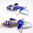 画像3: 七宝 (景泰藍) 大 魚G アクセサリー TOPパーツ 2個 (3)
