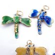 画像3: 七宝 (景泰藍) トンボ(蜻蛉) アクセサリー TOPパーツ 5個セット (3)