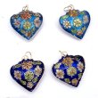 画像5: 七宝 (景泰藍) 小ハートA アクセサリー TOPパーツ 5個セット (5)