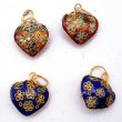 画像3: 七宝 (景泰藍) 大ハートC アクセサリー TOPパーツ 2個 (3)