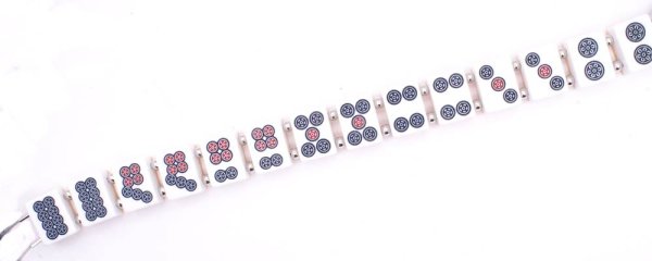 画像5: 役満 麻雀牌 大車輪（だいしゃりん） ワイヤー式 キー ＆ ウォレットチェーン　特大サイズ (5)