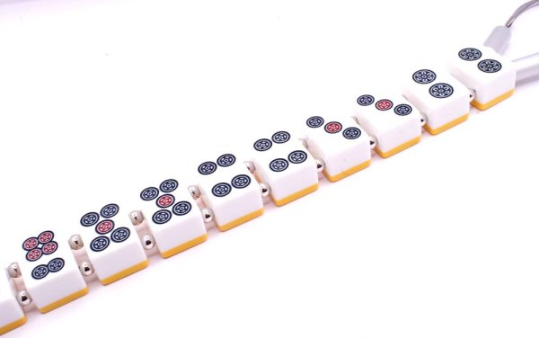 画像7: 役満 麻雀牌 大車輪（だいしゃりん） ワイヤー式 キー ＆ ウォレットチェーン　特大サイズ (7)